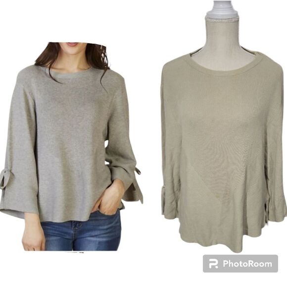 Michelle Nicole Cliche' Knit Tie Sweater - Picture 1 of 14